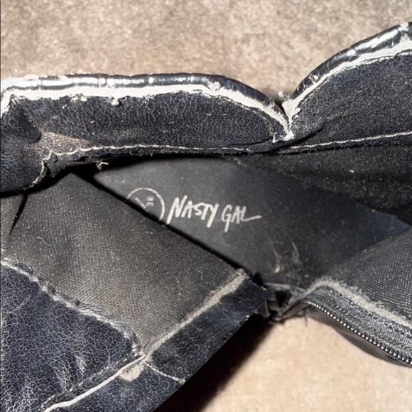 Nasty Gal Black Studded Ankle Boots - Picture 4 of 6